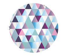 Tosel 40639 Plafonnier - Diamonds-Rond, TÃ´le Acier, Peinture Ã©poxy, Verre sÃ©rigraphe phot, E27, 100 W, Photo Couleur