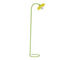 Tosel 95386 Lampadaire 1 Lumière, Acier, E14, 40 W, Jaune, 25 x 155 cm