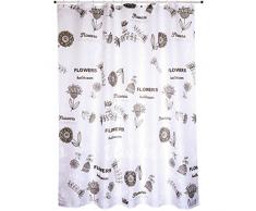 MSV 143083 Rideau de Douche Prime Flowers en Polyester 180x200cm, multicoloré, 30 x 20 x 15 cm