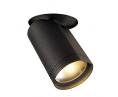SLV Spot encastrÃ© bilas, 60Â Â°, COB LED, 2700Â K, noir 156410