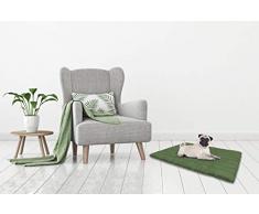 Coussin pour chien lavable 60x100cm Vert foncÃ©