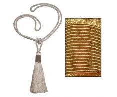 STEPHANOISE Embrasse, Jaune, 17(h Pompon) x73 cm