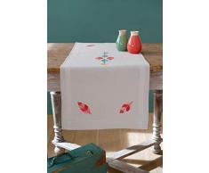 Vervaco Kit Chemin de Table Plumes