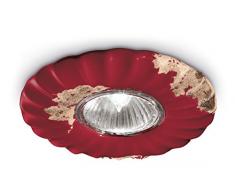 ferroluce rétro spot à encastrer avec GU10, bordeaux