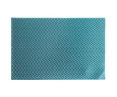 Eurofirany Ensemble de 6 Sets de Table rectangulaires Bleu 30 x 45 cm