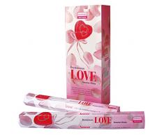 laroom 11924 â Pack 6 Boîtes 20 Sticks encens Darshan Love