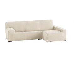 Eysa Ulises Housse de Canapé élastique avec Chaise Longue à Droite, Ecru, 250-310 cm