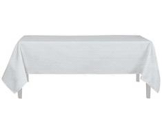 Soleil docre Nappe Anti-tâches 140x300 cm Palmier Gris, Polyester