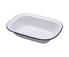 IBILI 905022 Plat Rectangulaire, Acier, Blanc, 22 cm