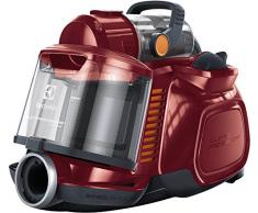 Electrolux espc72rr Silent Performer Cyclonic Aspirateur sans Sac, technologie turbociclonica, systÃ¨me Silence Pro, ergoshock, filtration Clean Air, 650Â W, 1.4Â L, 72Â dÃ©cibels, rouge framboise