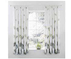 Charlotte Thomas, Fougère, Paire de Rideaux plissés avec embrasses, Vert, 168 x 183 cm