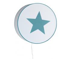 Alondra Notte Lampe murale pour enfant E27, 20Â W, vert deau, 40Â x 15Â cm