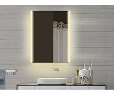 Miroir lumineux miroir de salle de bain Miroir de salle de bains avec lumière dans chaud & froid â 60 x 82 cm
