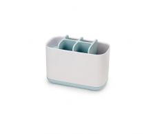 Joseph Joseph Easy-Store Porte Brosse à Dents Grand Modèle, Plastique, Blanc/Bleu Ciel, 16,8 x 8,4 x 12,6 cm