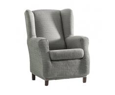 Eysa Aquiles Elastique Repose-Tête Housse de Fauteuil, Polyester Coton, Gris 37x29x5 cm