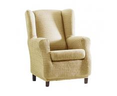 Eysa Aquiles Ãlastique repose-téte Housse de Fauteuil, Polyester Coton, Beige, 37x29x5 cm