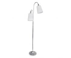 By Rydens 4100230-6510 Lampe de Sol Métal/Tissu Chrome
