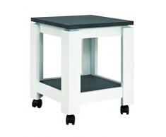 Haku Moebel 42568 Desserte Bois MDF Optique Granit/Blanc 35 x 35 x 45 cm