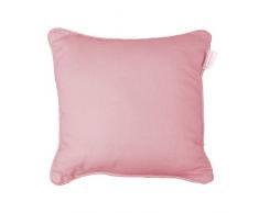 Douceur dIntérieur Panama Coussin Passepoil Coton Dragée 60 x 60 cm