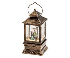 Konstsmide 2809-000 Lanterne-Tempête à LED avec Couple dAmoureux, Verre, 0.1 W, Blanc, 43 x 8 x 34 cm