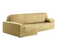 Eysa Aquiles Ãlastique Chaise Longue Gauche, Vue frontale, Polyester Coton, Beige, 43x37x14 cm