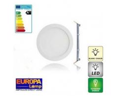 Europalamp DL2439 Spot LED Encastrable Plafonnier Plafond Ultra Slim Chaud Aluminium 12 W Blanc 17 x 3 cm