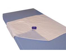 GOFLOR BASSIC ABSOR Entonnoir pour lit Absorbant + 1,250 l/m2 de 4 Couches PU, avec Ailes, 1 Couche : Tissu 100% Polyester Blanc, Bleu, 70 x 90 cm