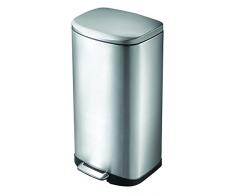 EKO 8713631712281 Della Poubelle Ã PÃ©dale MÃ©tal Inox 35,7 x 33,6 x 63,8 cm