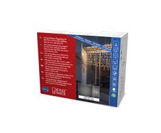 Konstsmide 4930-112 Système Compact à Maxi-LED Kit de Base Rideau Lumineux + Transformateur Plastique 4 watts Blanc