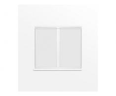 Soleil docre Dolly Paire de Brise Bise, Polyester, Blanc, 90x120 cm