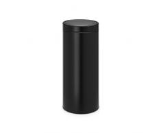 Brabantia - 115301 - Poubelle Touch Bin Unie New, 30 L - Noir mat