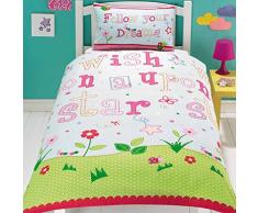 Just Contempo Parure de lit motif emoji, Wish, Simple