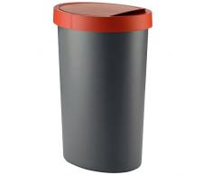 kela 11481 Coletta Poubelle Plastique Gris/Terre Cuite 27 x 20,5 x 51 cm