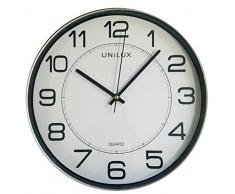 Unilux Magnet 400094406 Pendule de bureau Magnétique avec Système Quartz et Lisible jusquà 35 m Gris métal à 30,5