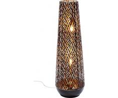 Kare Lampe de sol parapluiesâ¯: métal acier laqué noir 24 x 24 x 76 cm