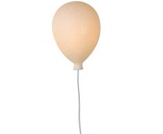 Lucide 13217/01/31 Ballon Applique Murale Chambres DEnfant, Céramique, E14, 25 W, Blanc, 20 x 13 x 28 cm