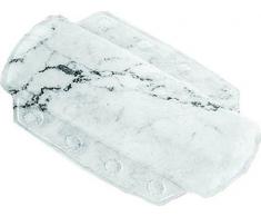 Kleine Wolke Textilgesellschaft 4102901008 Marble Coussin pour Baignoire Plastique Anthracite 32,00 x 22,00 x 3,00 cm