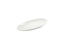 la Porcellana Convivio Plat Ovale Boîte Cadeau, Blanc, 36 x 17 cm