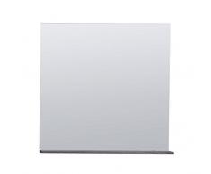 Furnline de salle de bain California Miroir avec étagère, gris/blanc