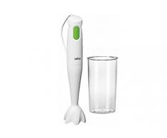 Braun MQ 100 Curry Mixeur Plongeant Blanc 10 x 15 x 24 cm