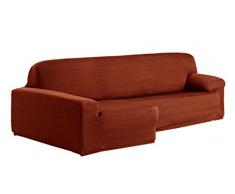 Eysa Aquiles Ãlastique Chaise Longue Gauche, Vue frontale, Polyester Coton, Orange, 43x37x14 cm