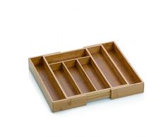 Kela 12012 Range Couverts Extensible en Bambou, 7 Compartiments, 28,5-39x33x5 cm, Kalma