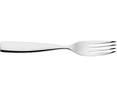 Alessi Mw03/16 Dressed Fourchette à Gâteaux en Acier Inoxydable 18/10 Brillant avec Décoration en Relief, Set de 6 Pièces