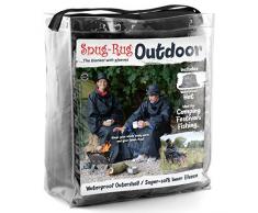 Snug Tapis extérieur étanche Couverture avec Manches, Noir et Bleu, 168 x 137 cm P, Polyester, Noir/Bleu, 168 x 137 cm