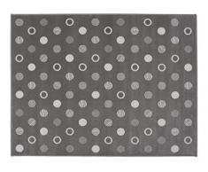 Aratextil points tapis enfant, acrylique, gris, 120Â x 160Â cm