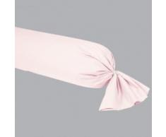 Vent du sud Manoir Taie de Traversin Unie en Coton Percale PÃ©tale 190 x 43 cm