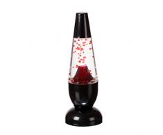 Funtime Gifts LED Mini lampe de Volcan de lave, intégrée, Rouge