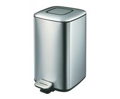 EKO Regent Poubelle à Pédale Métal Inox 24 x 32,8 x 40,5 cm 12 litres