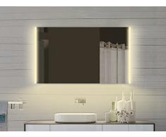 Miroir lumineux miroir de salle de bain Miroir de salle de bains avec lumière dans chaud & froid â 100 x 72 cm