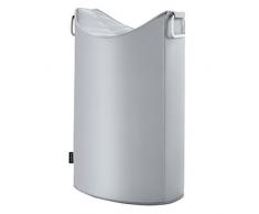 Blomus 65387 Corbeille à Linge Frisco Gris, Fibre synthétique/Aluminium, 42 x 66,5 x 66,5 cm